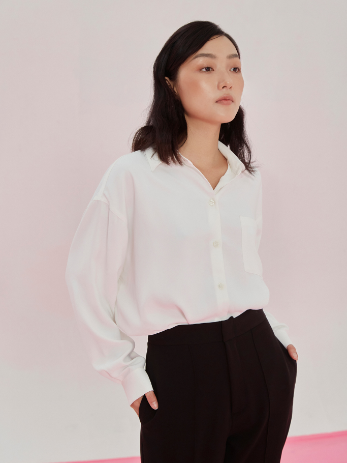 Áo Sơ Mi Trắng Basic