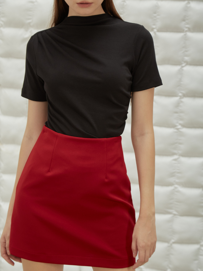 Quần Váy Đỏ Basic