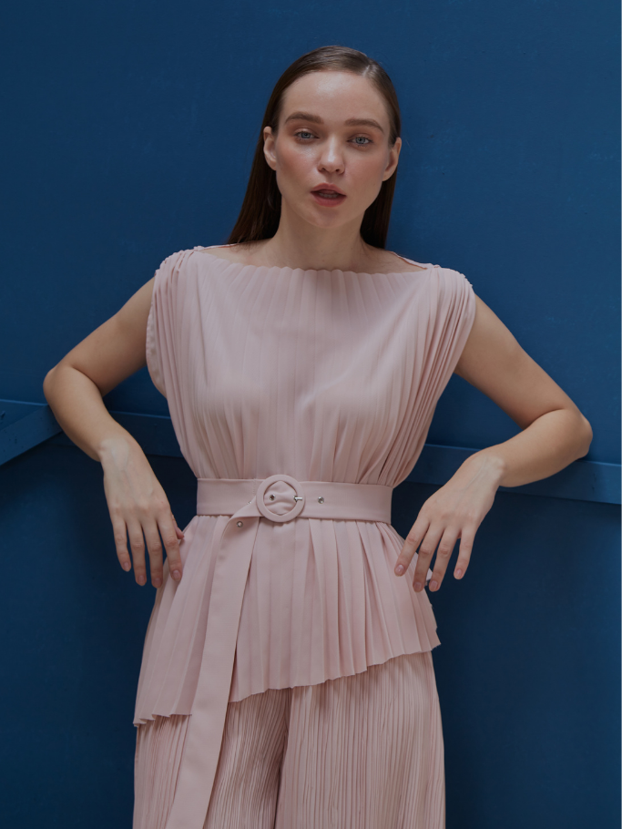 Áo Sát Nách Dập Ly Hồng Pastel