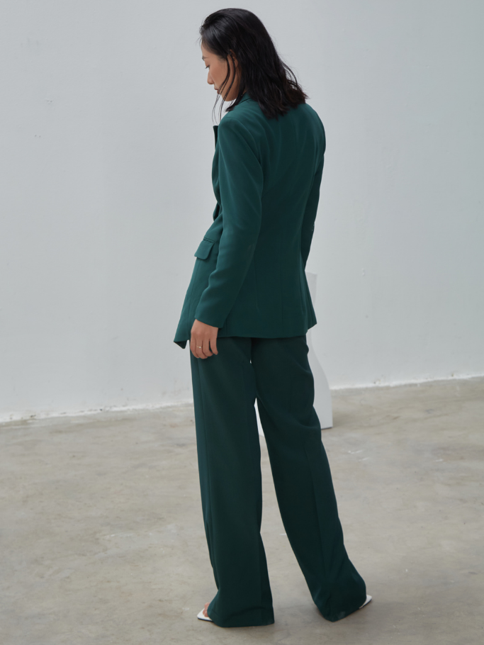 Áo Vest Xanh Nút Gold