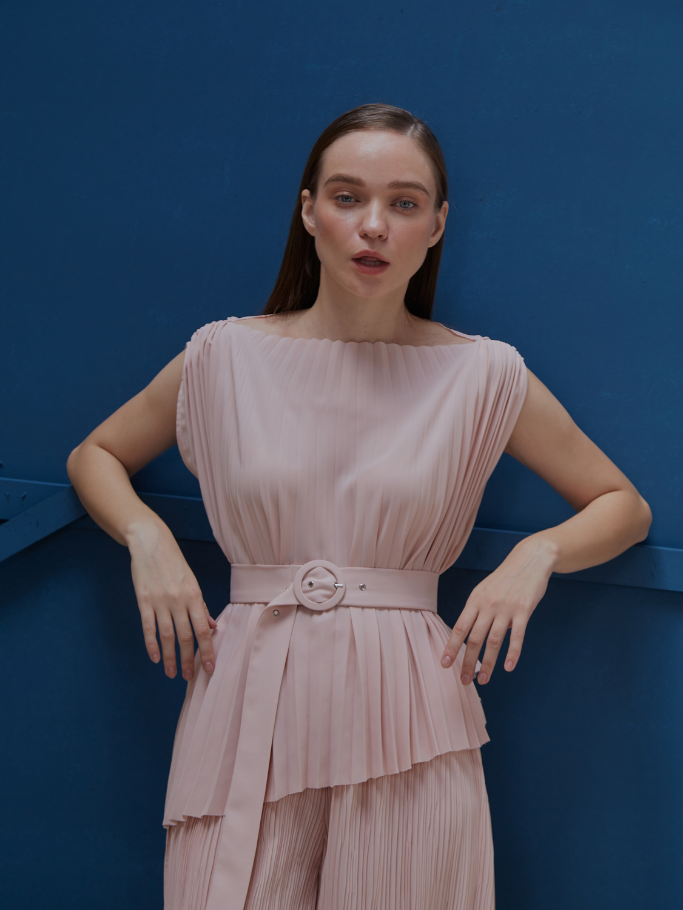 Áo Sát Nách Dập Ly Hồng Pastel
