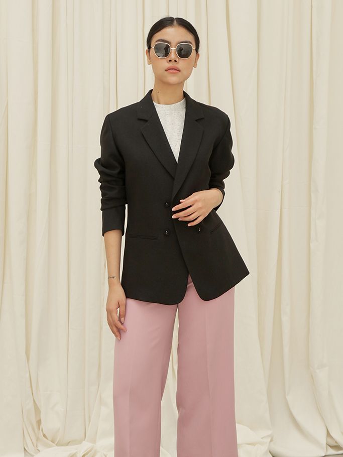 Áo Blazer Đen