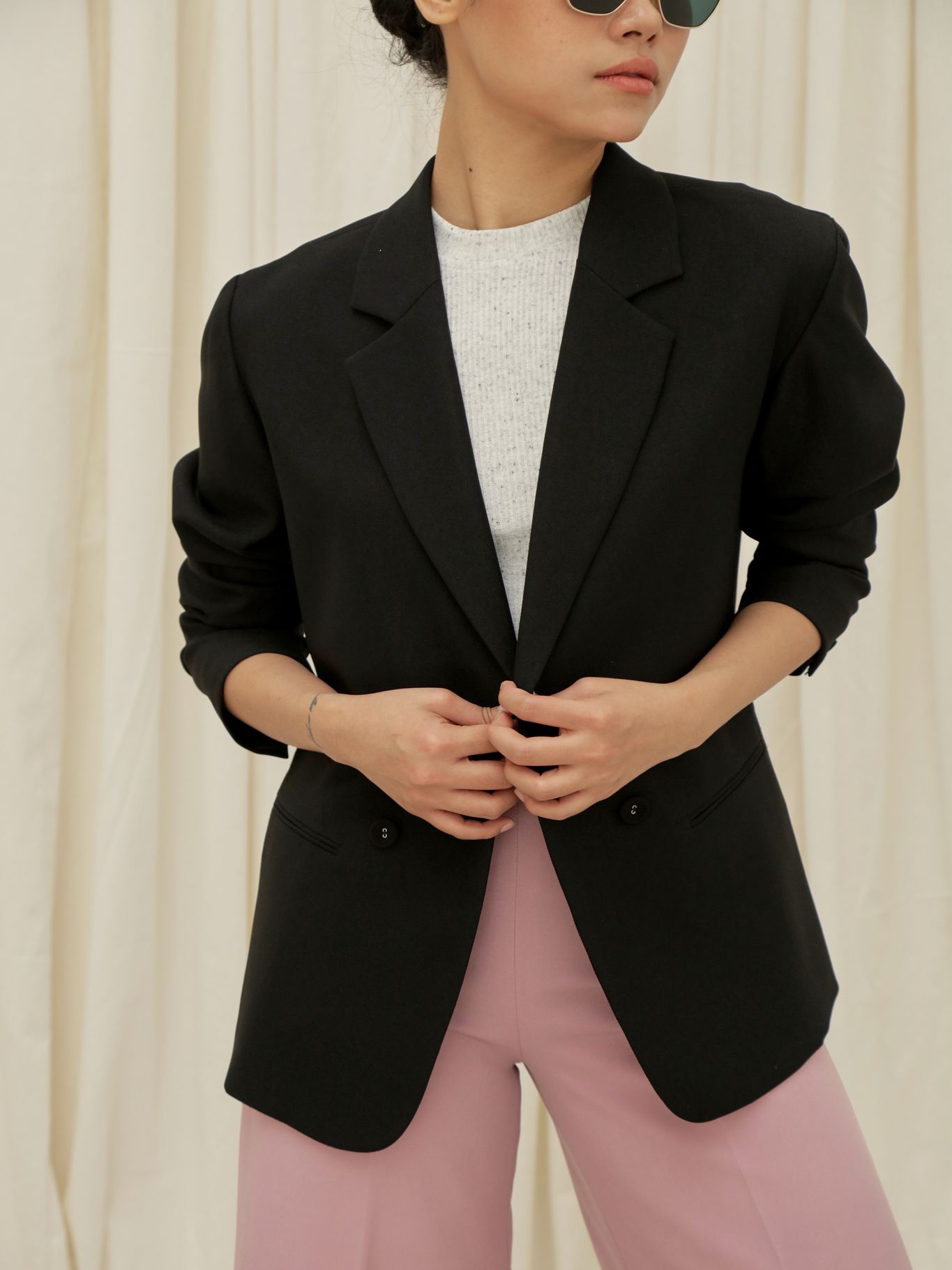 Áo Blazer Đen