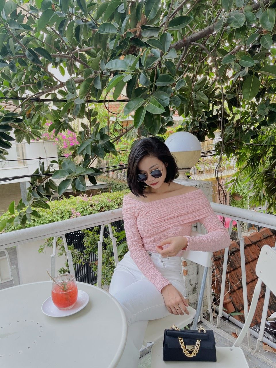 Bodysuit Hồng Thun Nhún