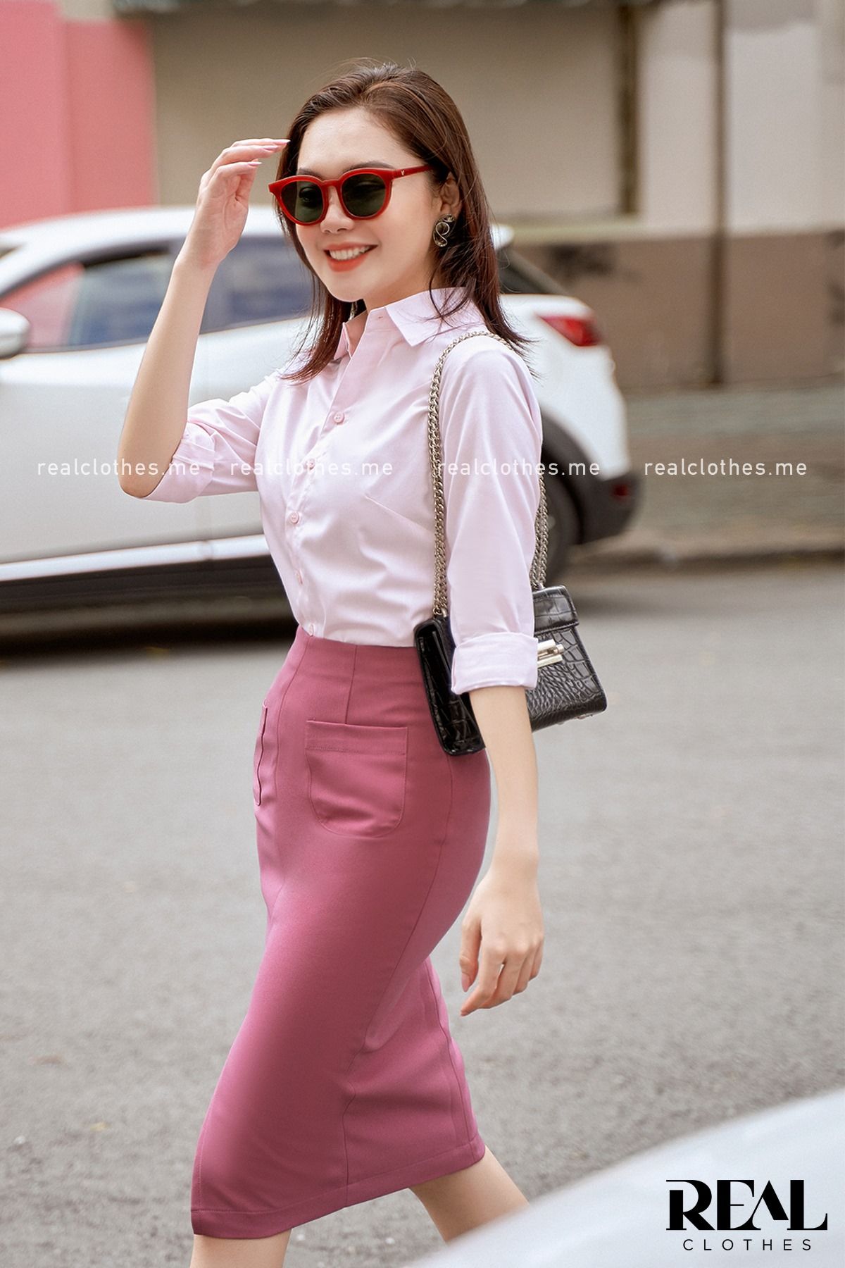 Bút chì midi 2 túi hồng ruốc SALE