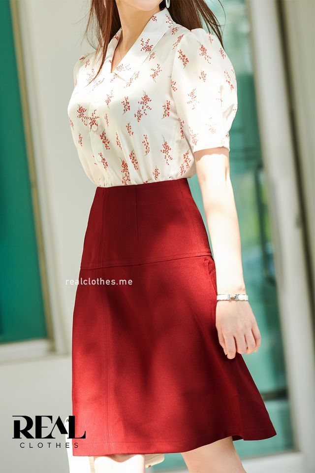 Áo amy hoa đỏ - SALE