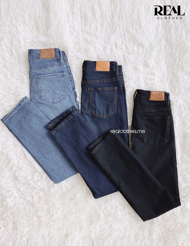 Quần Jeans basic xanh nhạt