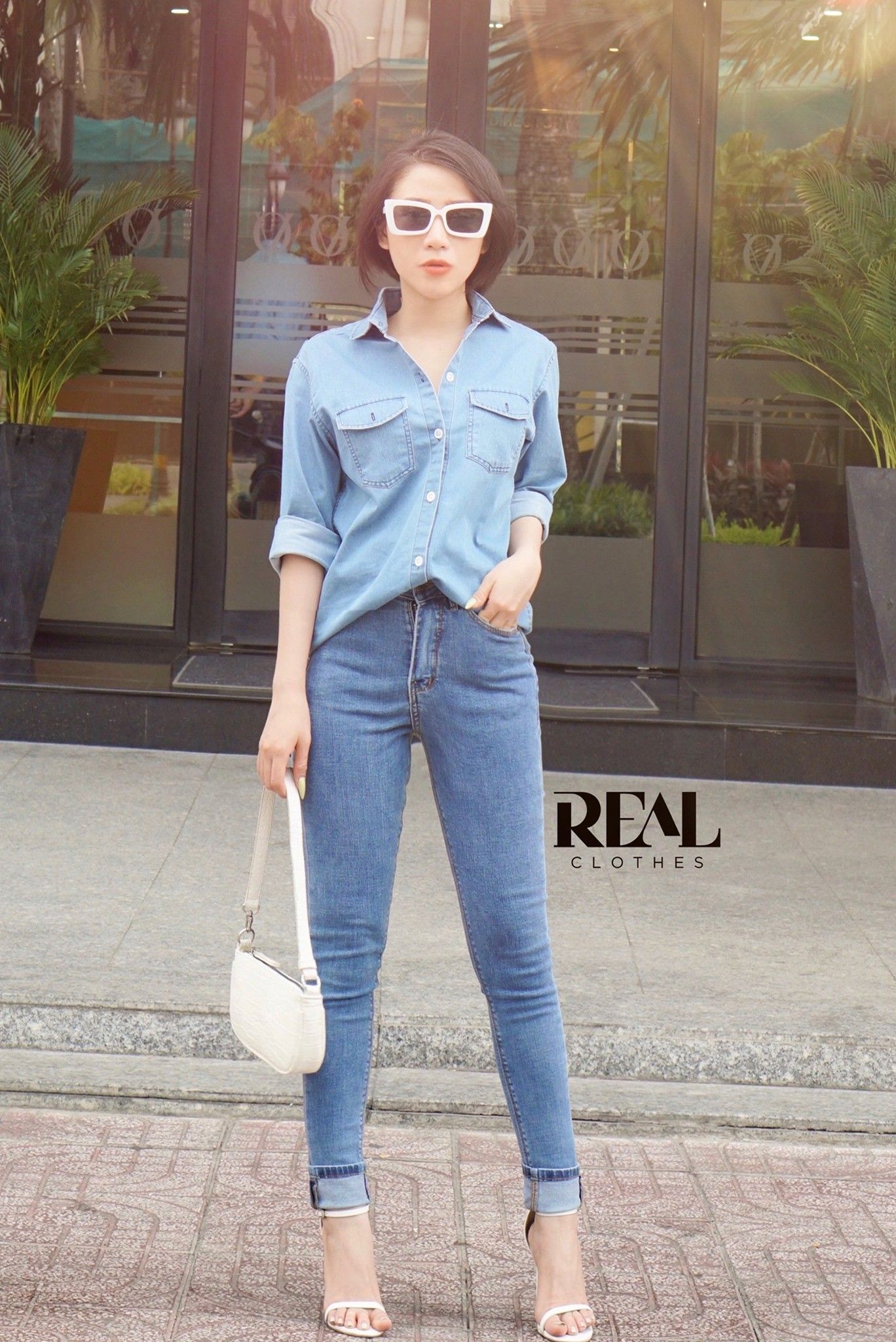 Sơ mi Jeans nhạt SALE