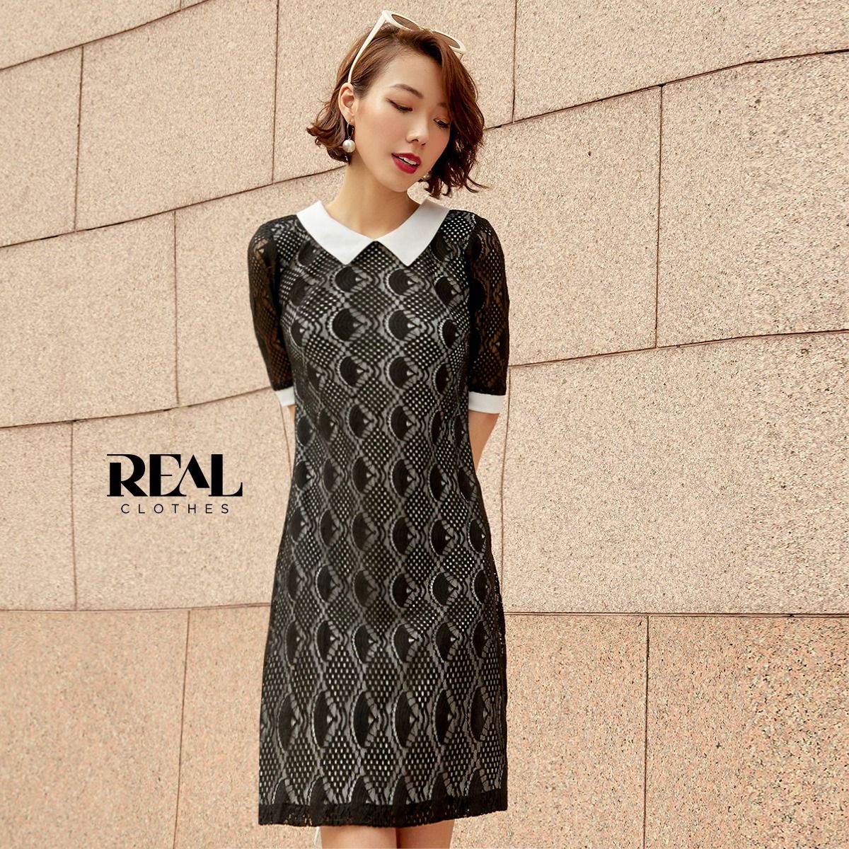 Đầm suông ivy đen