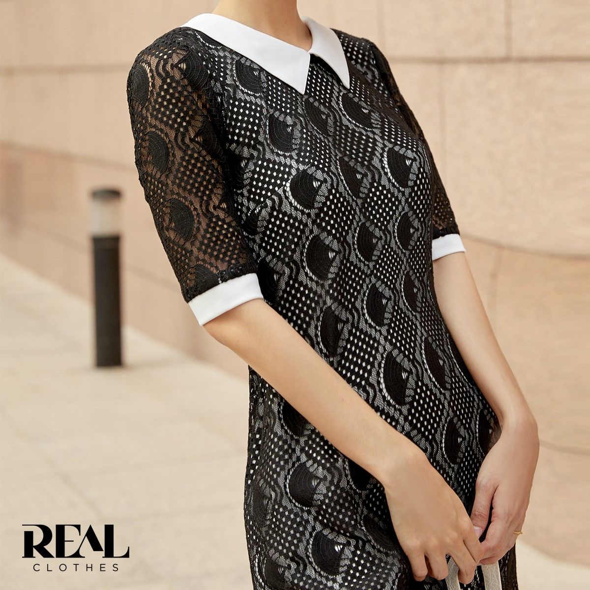 Đầm suông ivy đen