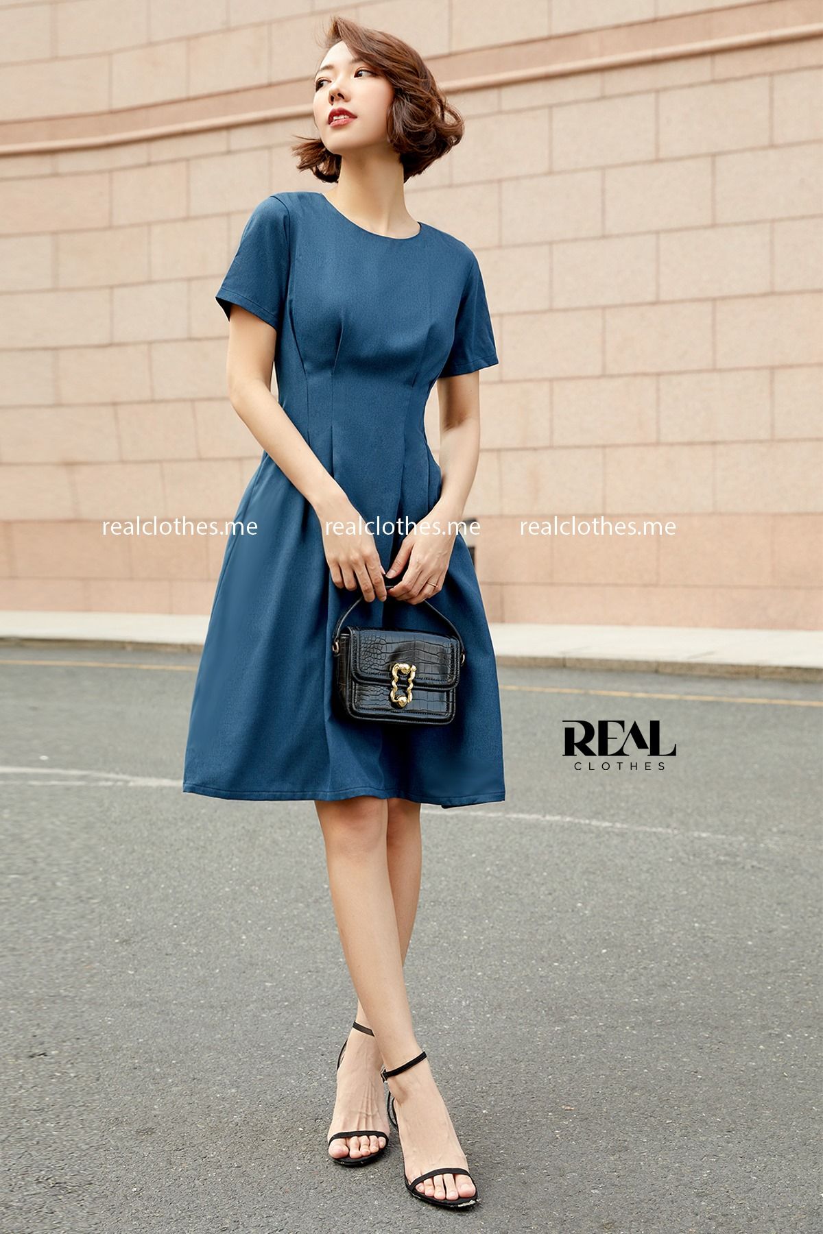 Đầm sarah xanh