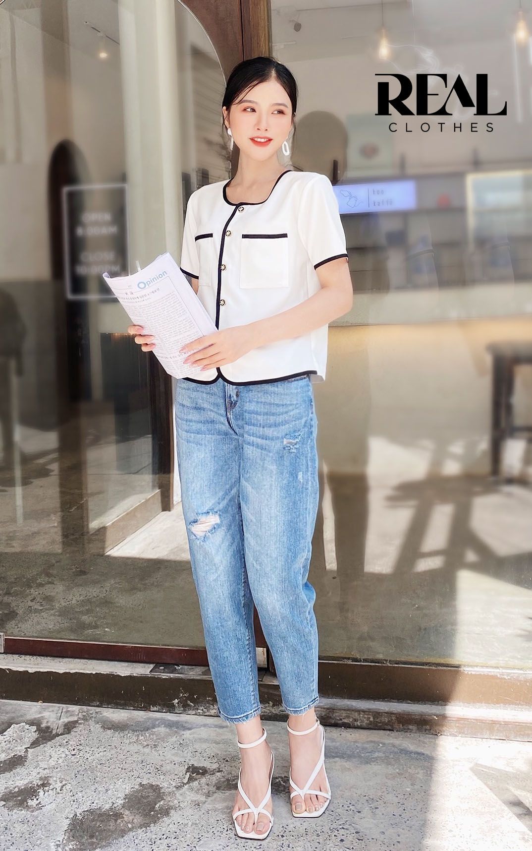 Áo muse trắng
