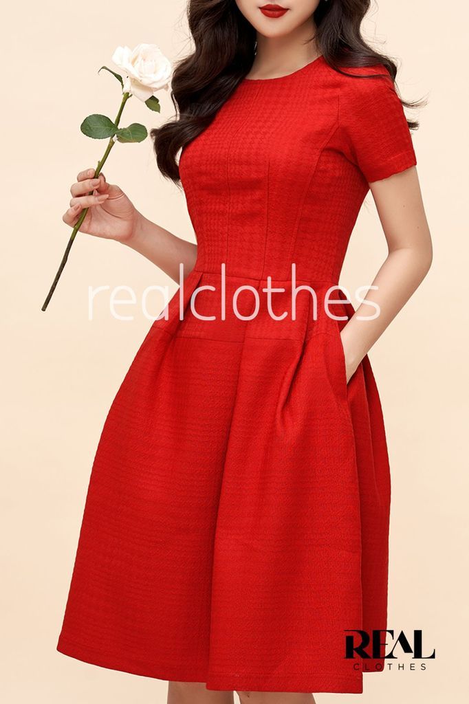 Đầm 3D đỏ - size XS