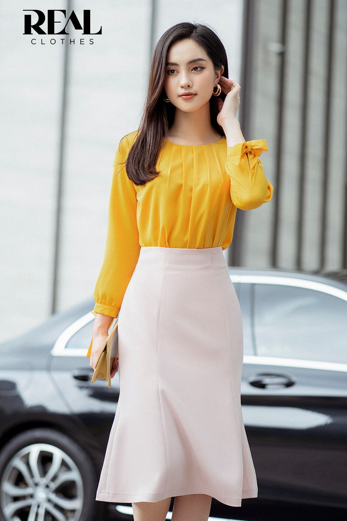 Áo mimosa vàng nắng