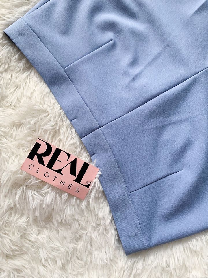 Quần ống đứng baby blue