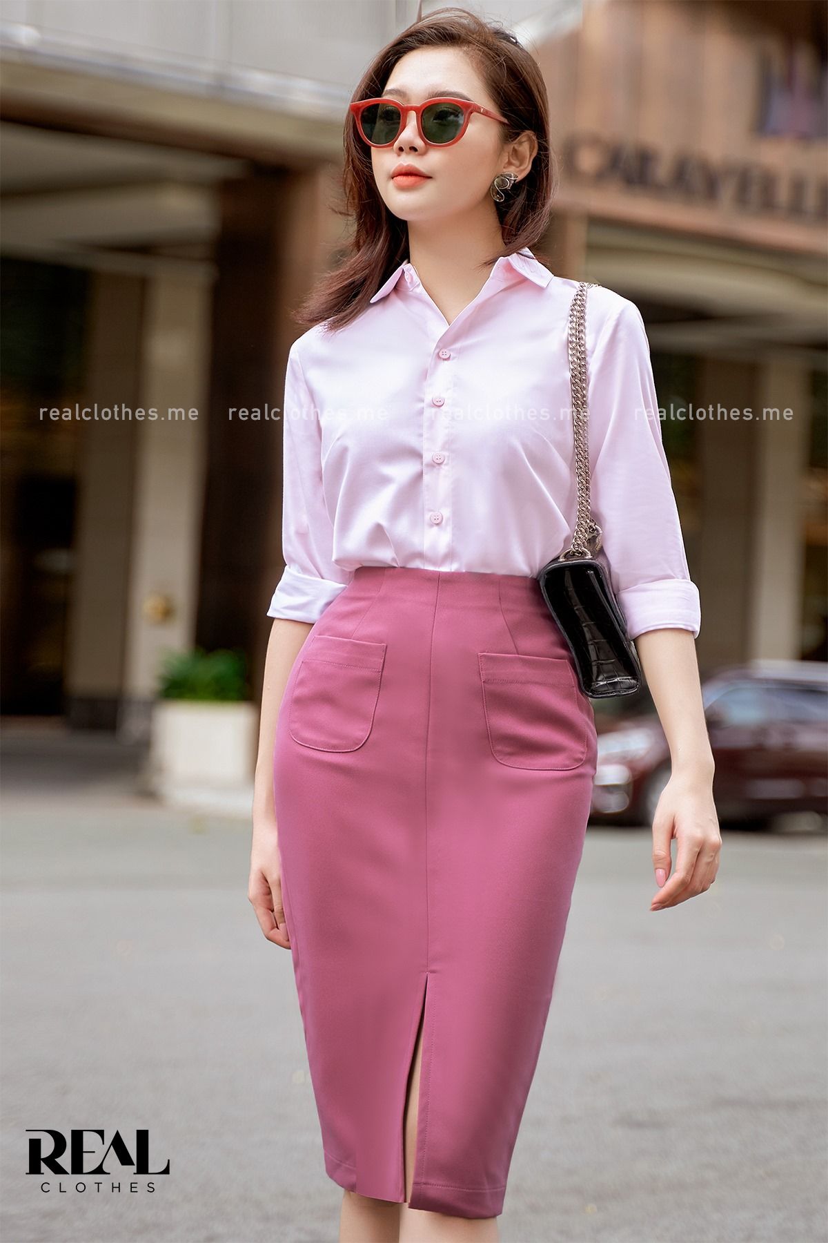 Bút chì midi 2 túi hồng ruốc SALE