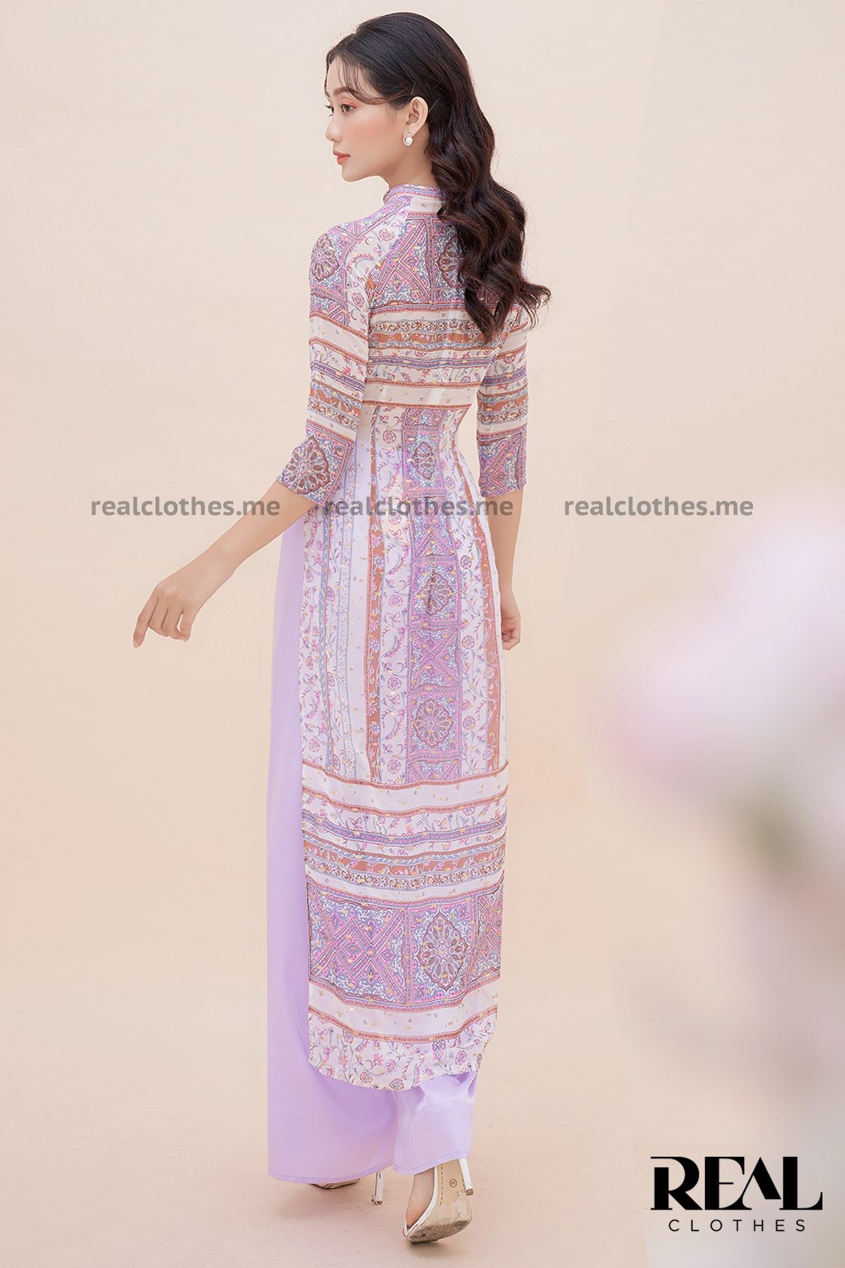 Áo dài violet