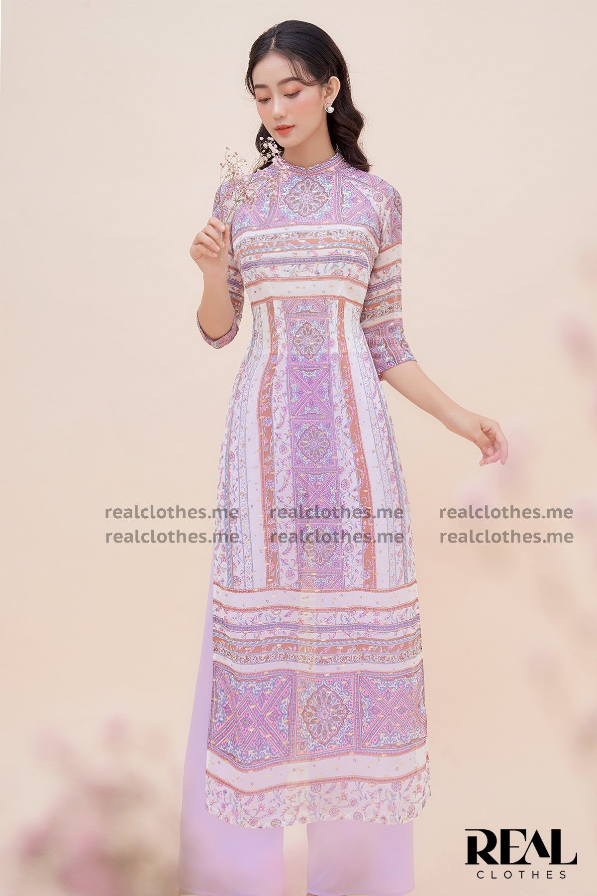 Áo dài violet