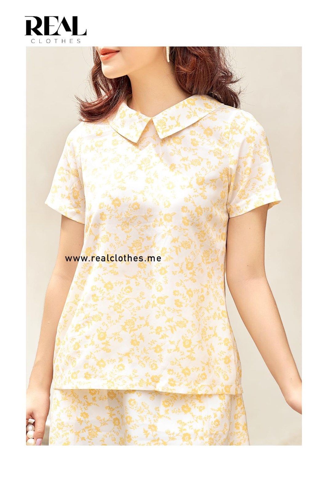 Váy 8 mảnh hoa vàng - SALE