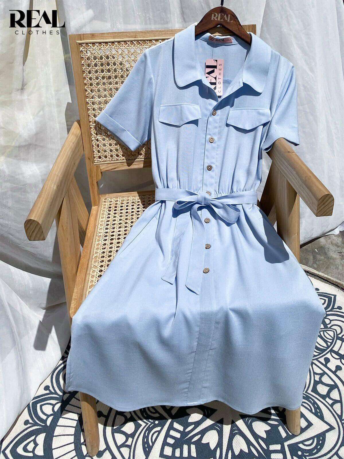 Đầm mùa hè blue SALE