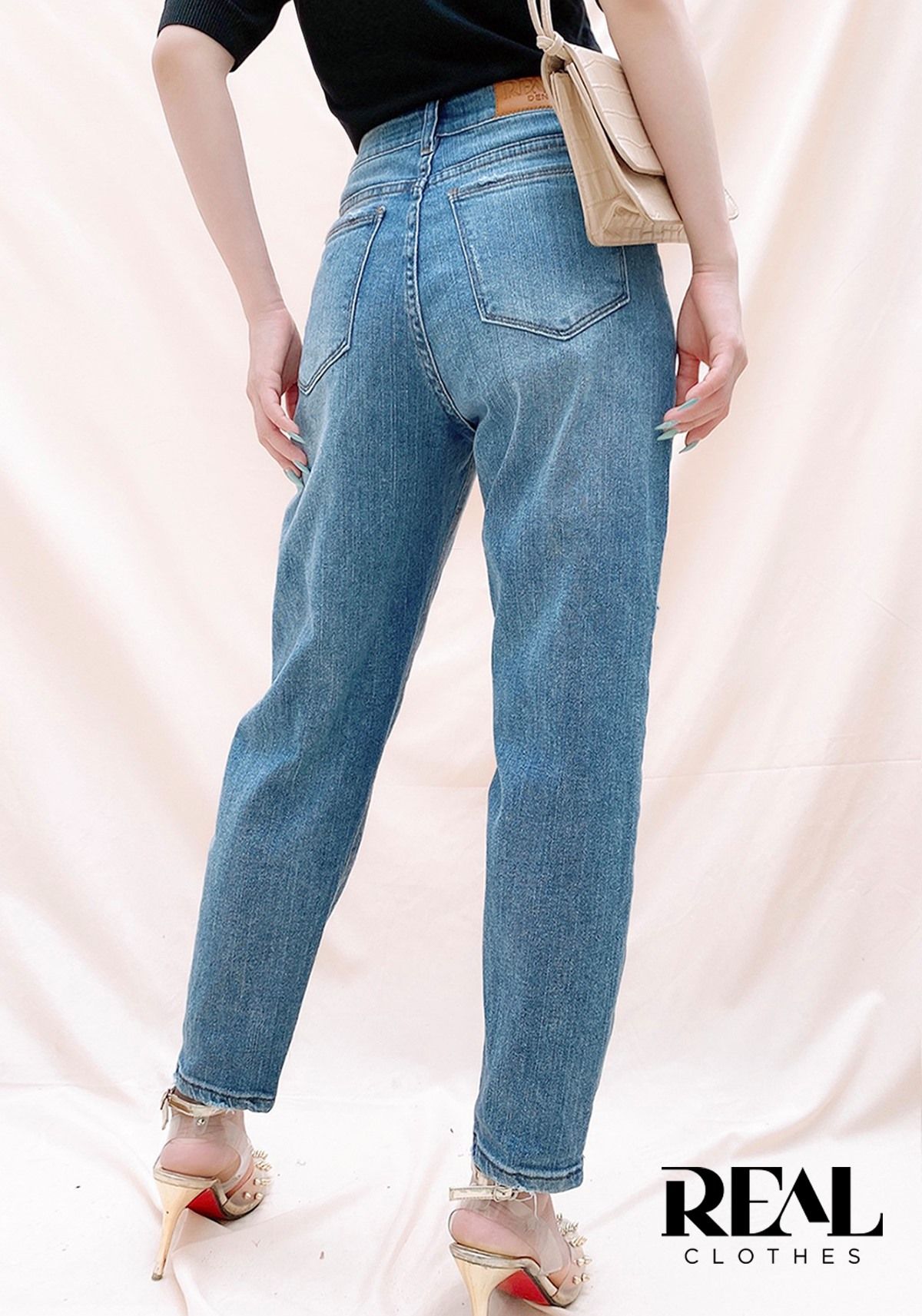 Quần jeans baggy xanh SALE