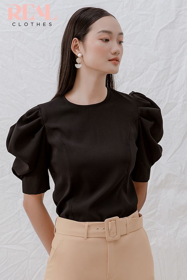 Quần suông belt nude - SALE