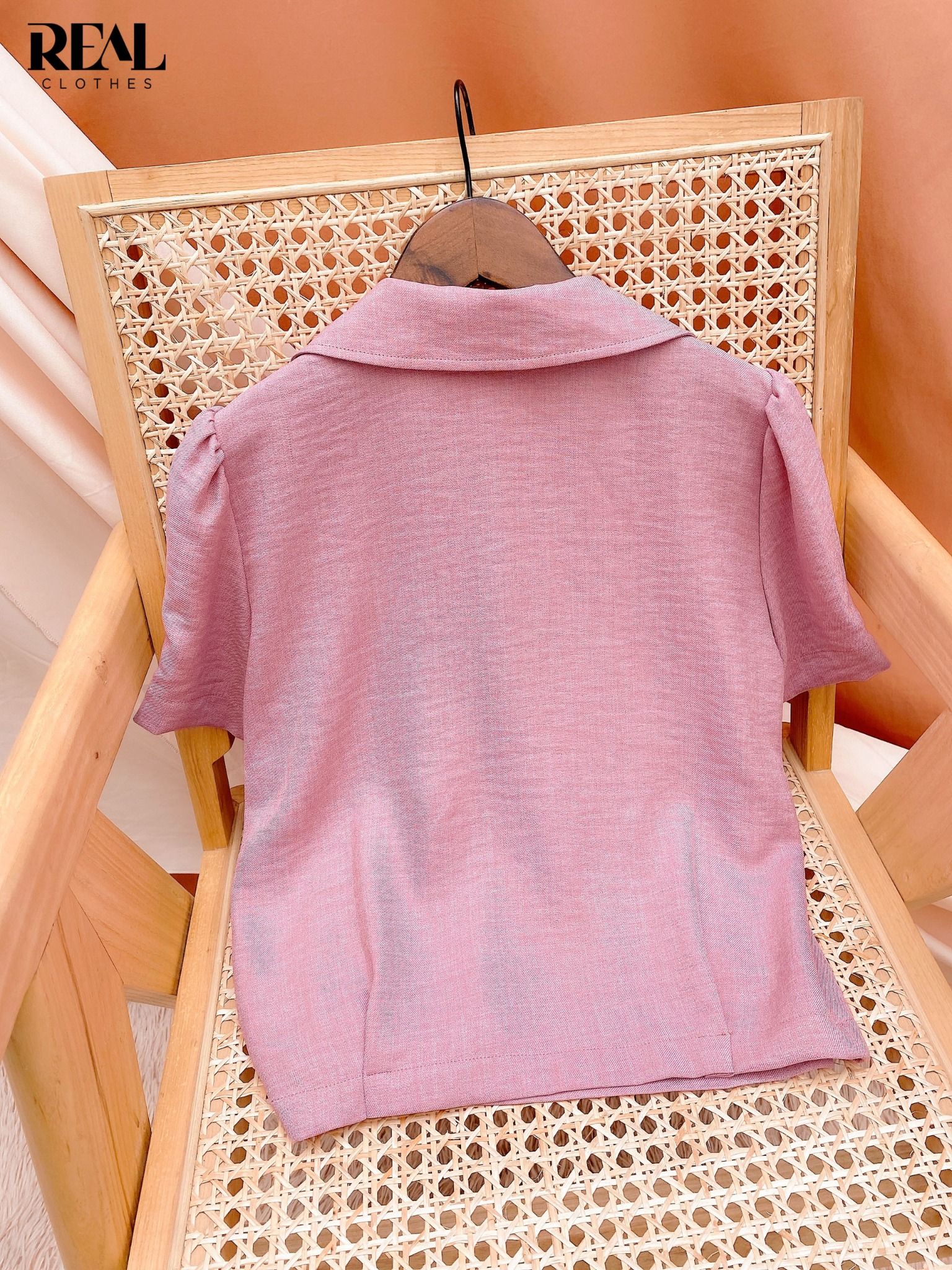 Áo cột eo hồng