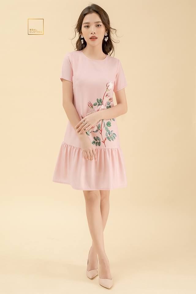 Đầm vicky hồng - SALE size XS