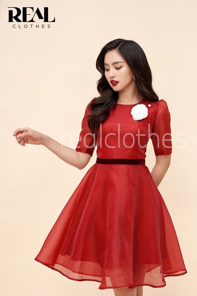 Đầm đi tiệc đỏ - SALE