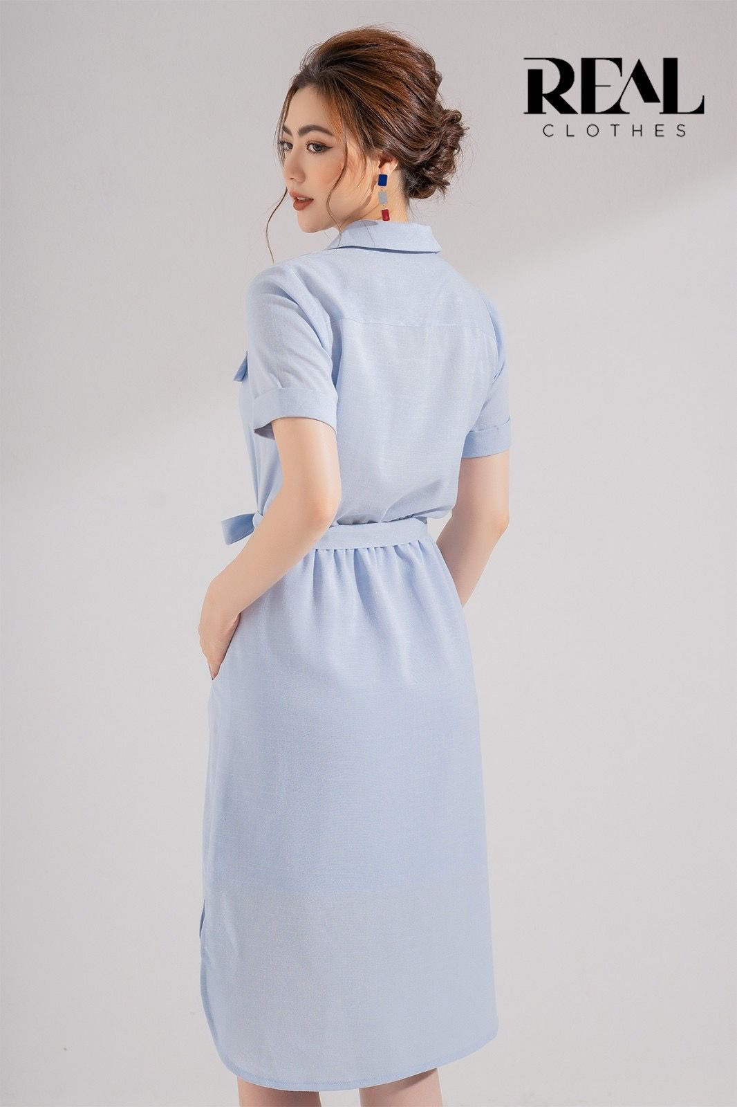 Đầm mùa hè blue