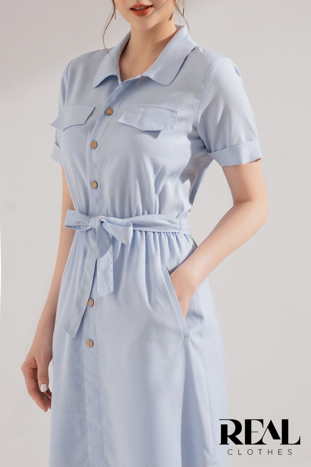 Đầm mùa hè blue