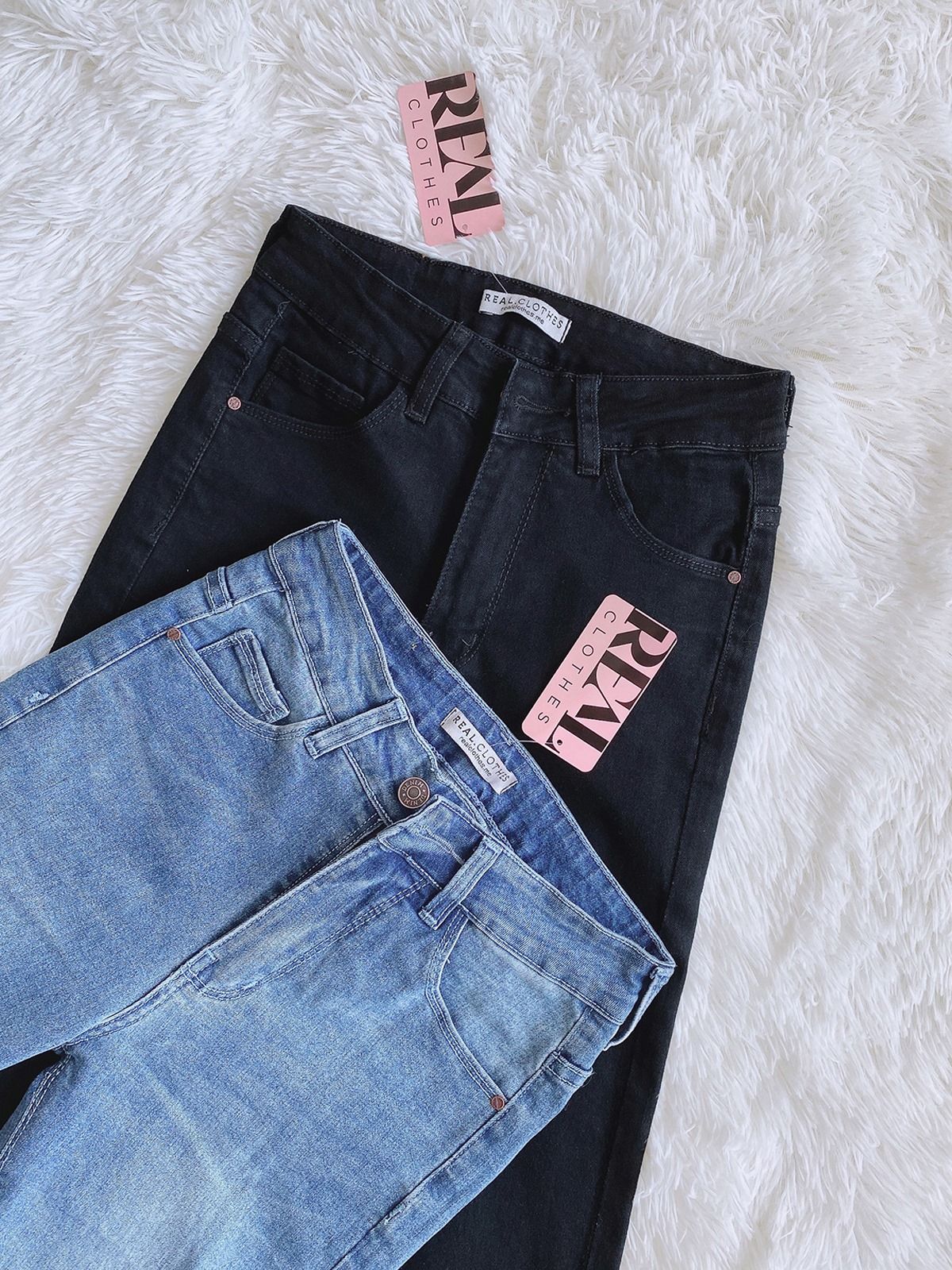 Quần Jeans basic xanh nhạt