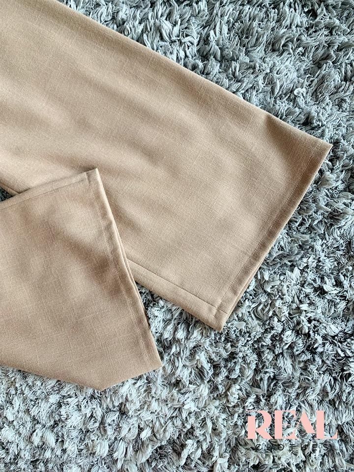 Quần suông linen cafe sữa