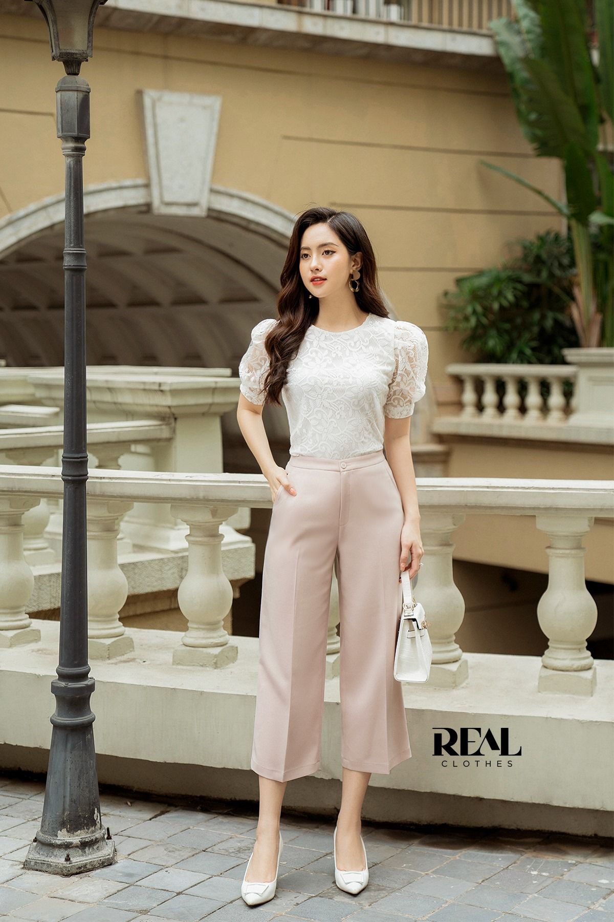 Áo milan ren trắng