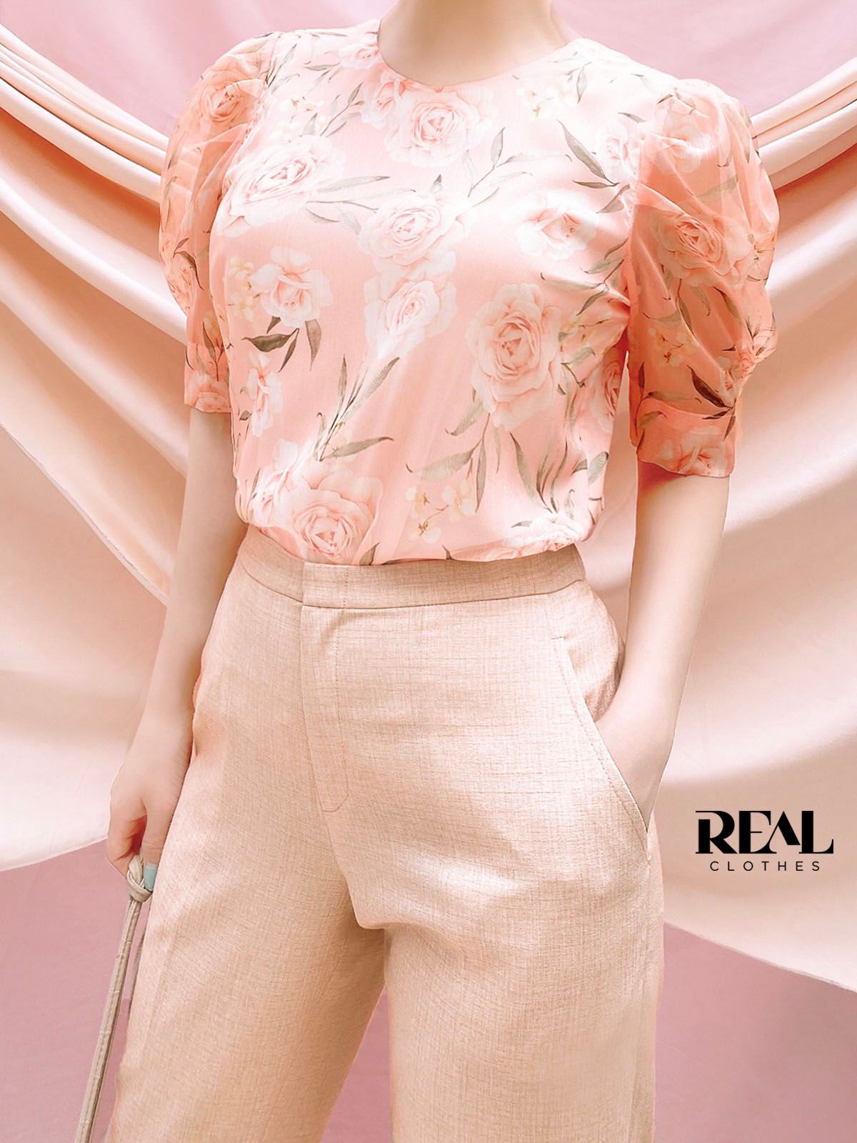 Quần lưng thun kem SALE