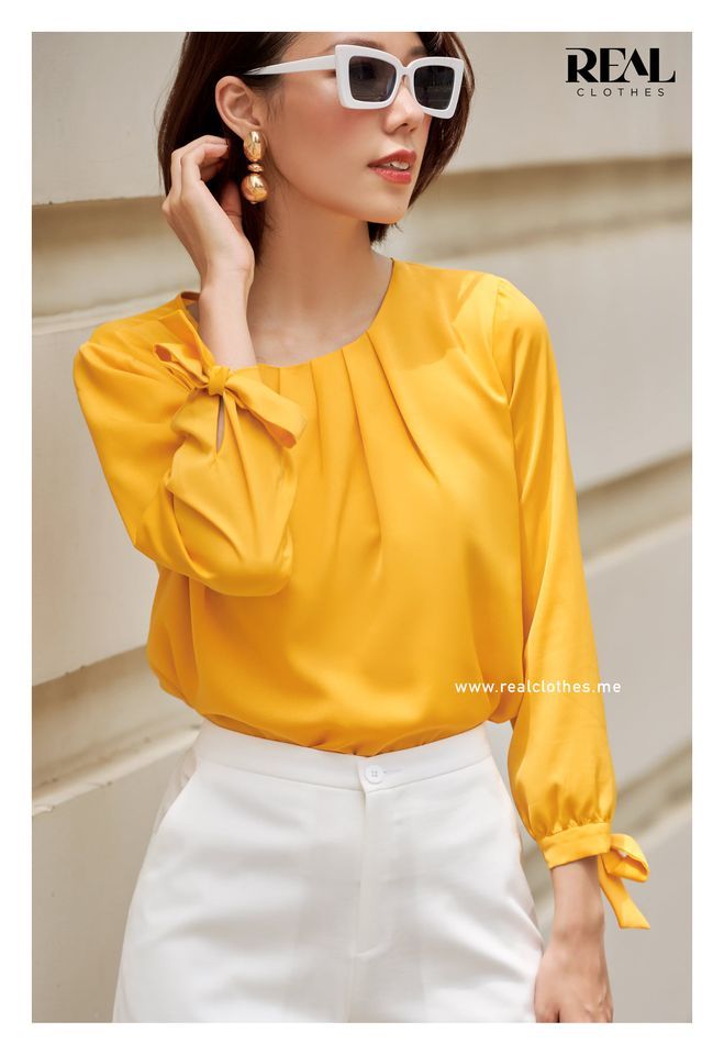 Áo mimosa vàng nắng