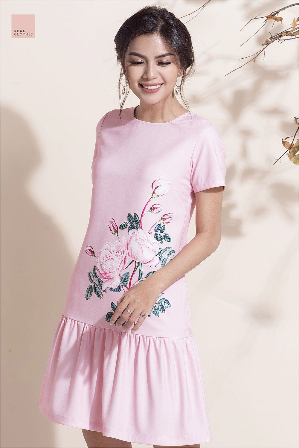 Đầm vicky hồng - SALE size XS