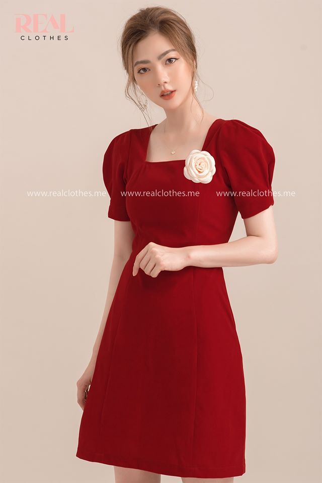 Hoa cài rose kem