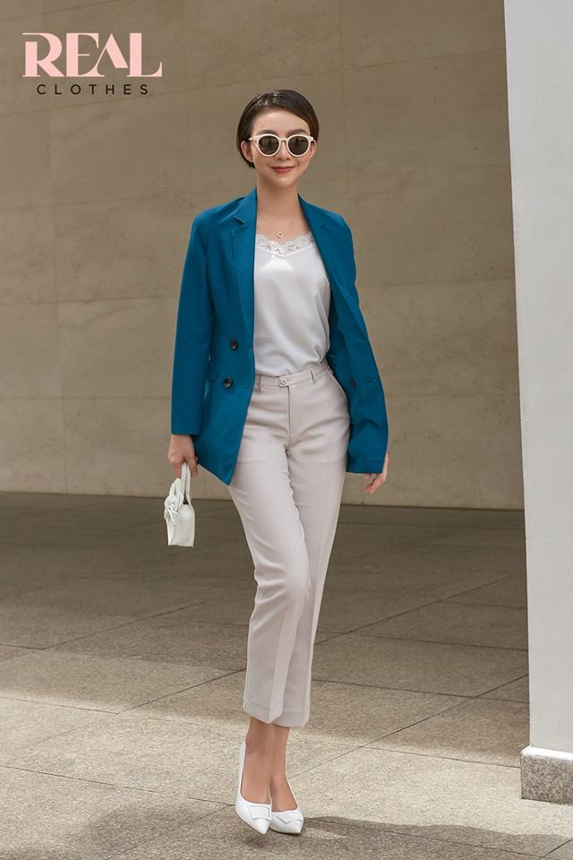 Blazer NY xanh cổ vịt - SALE