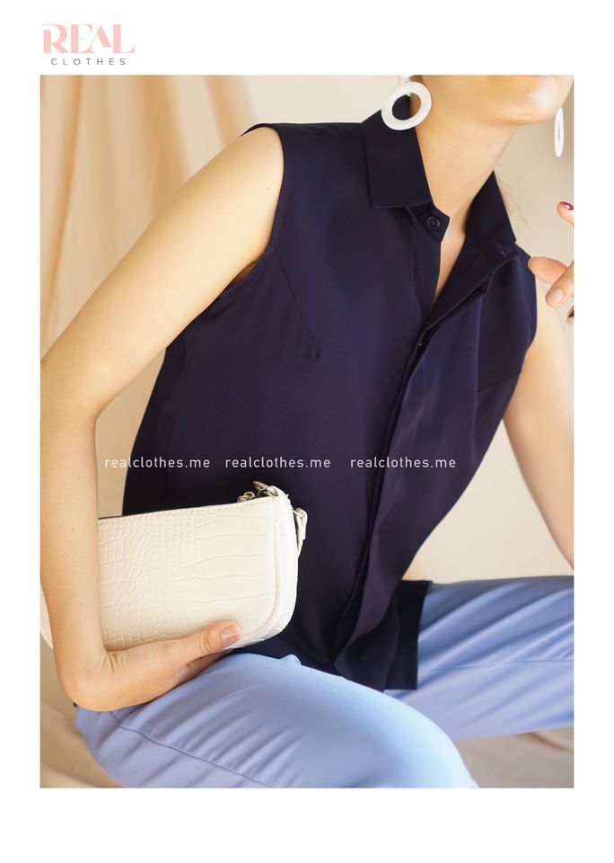 Quần ống đứng baby blue