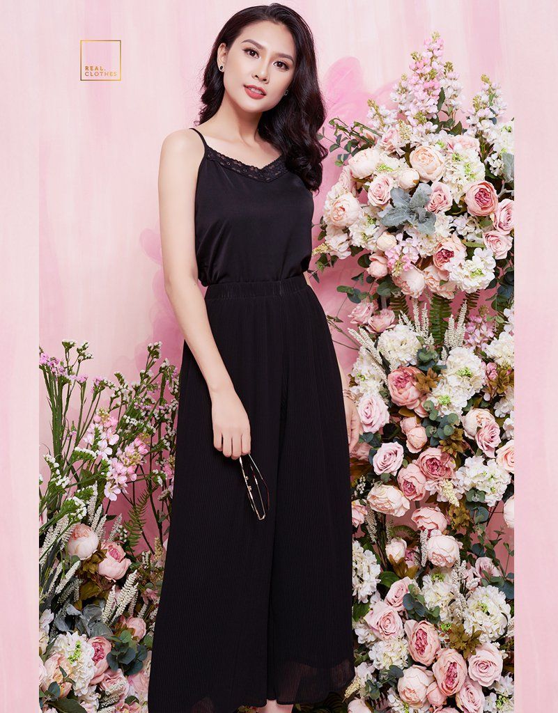 Quần dập ly đen SALE