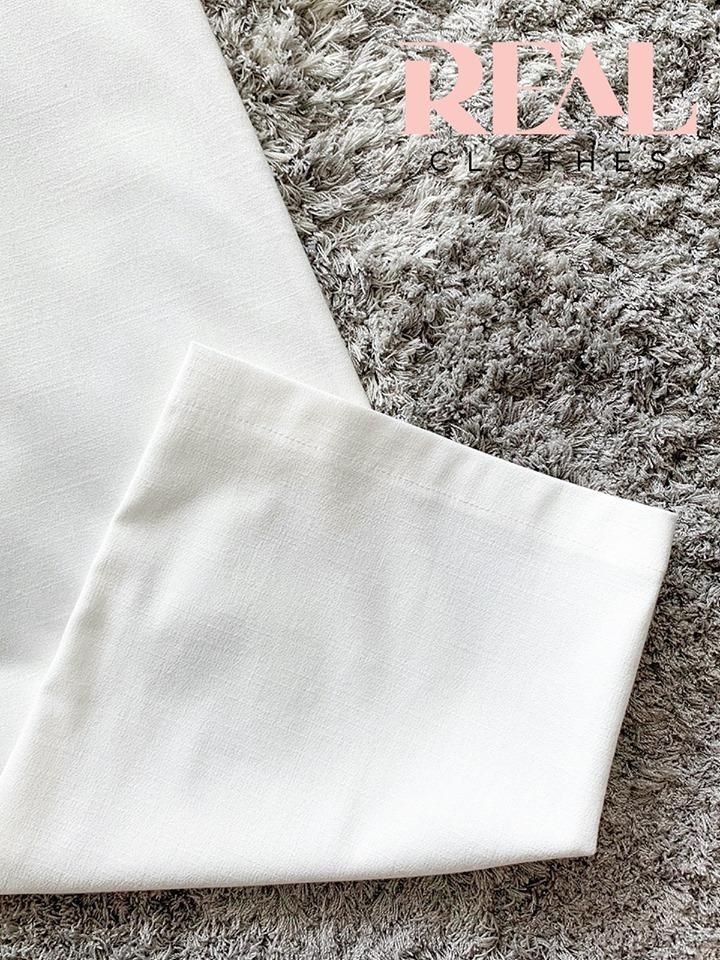 Quần suông linen trắng size XS