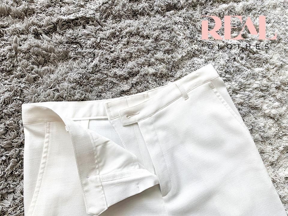 Quần suông linen trắng size XS