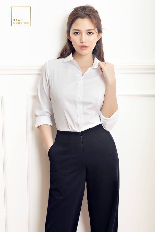 Quần suông Cindy xanh đen