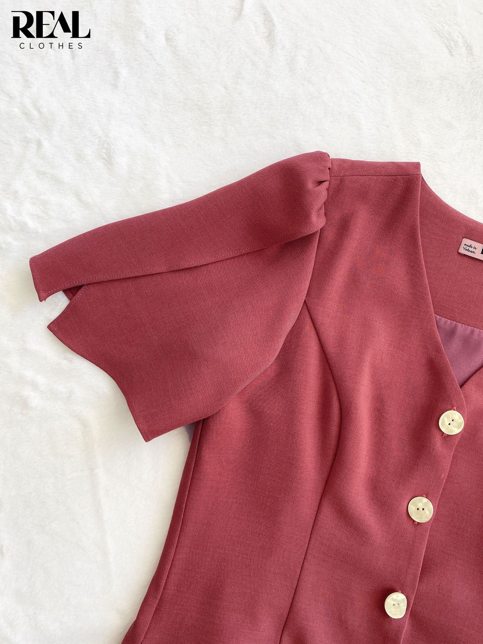 Đầm ruby hồng ruốc
