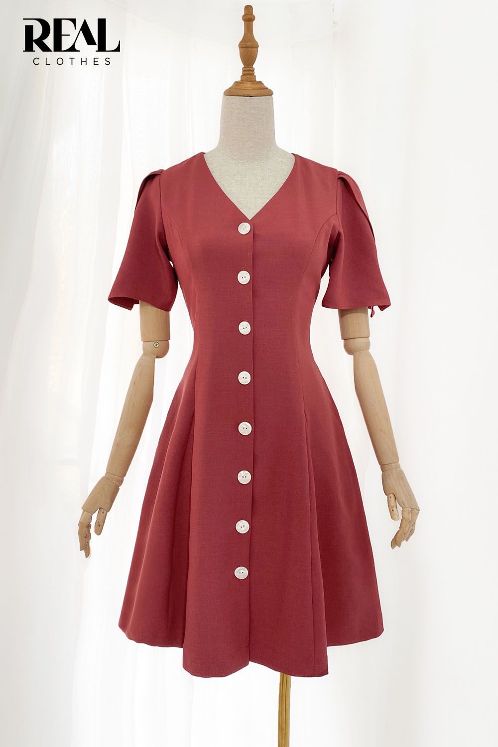 Đầm ruby hồng ruốc