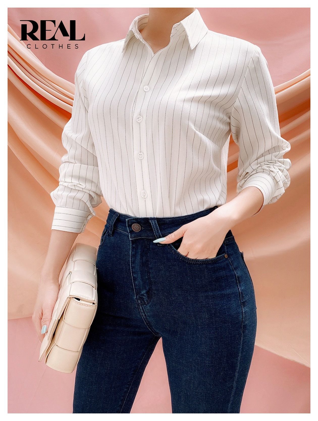 Sơ mi sọc trắng