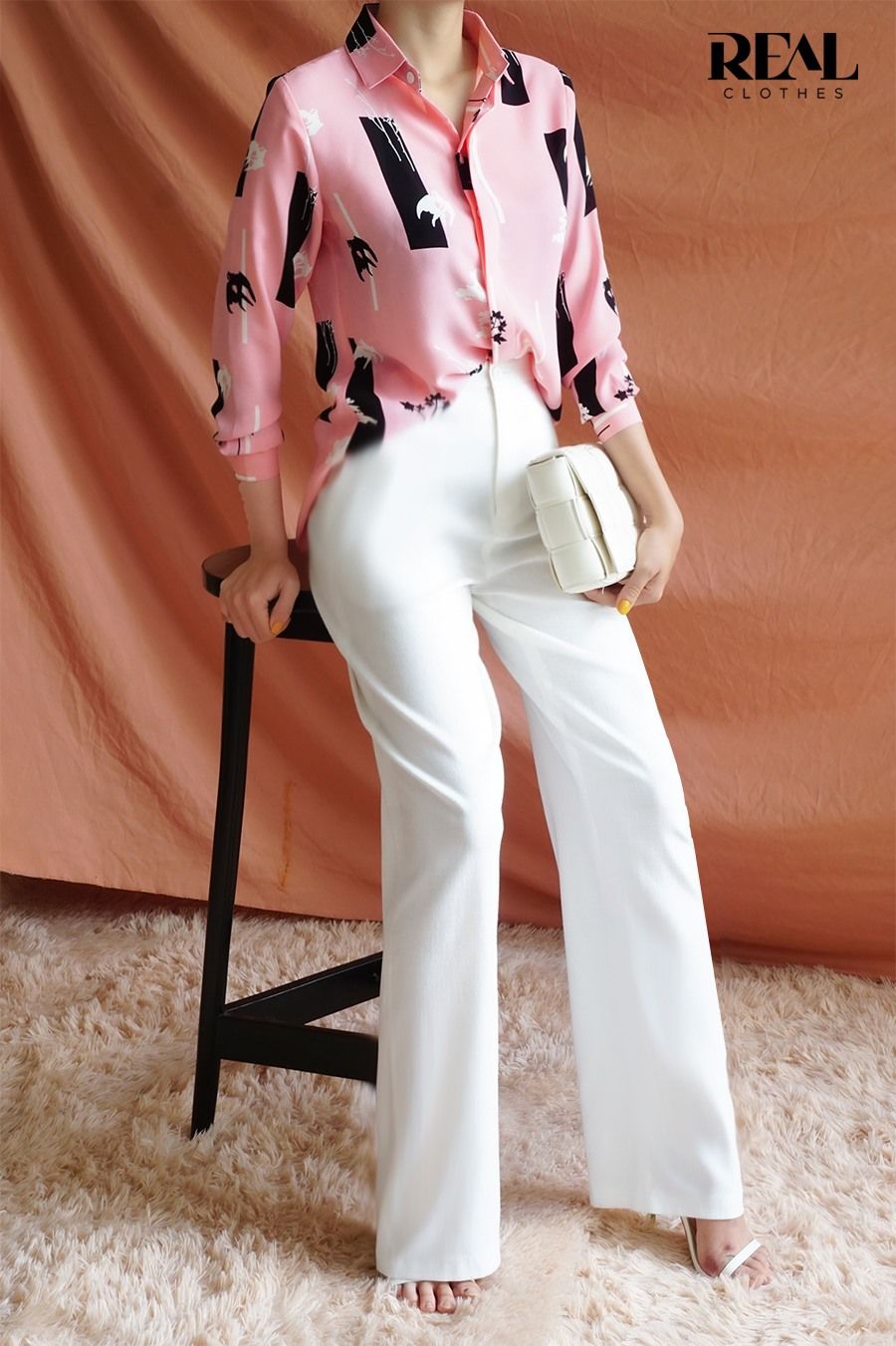 Quần suông linen trắng size XS