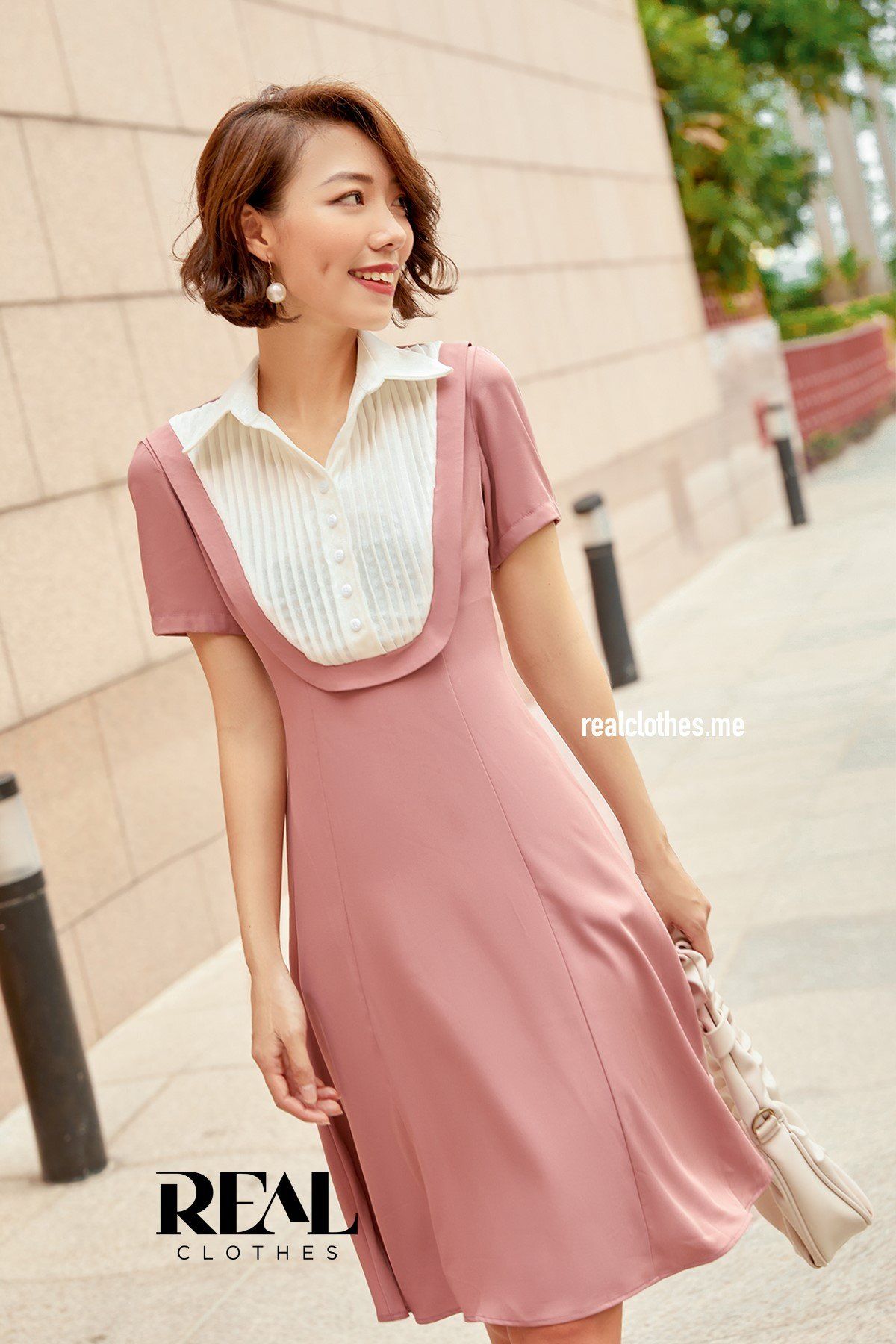 Đầm Thanh Thanh hồng ruốc SALE
