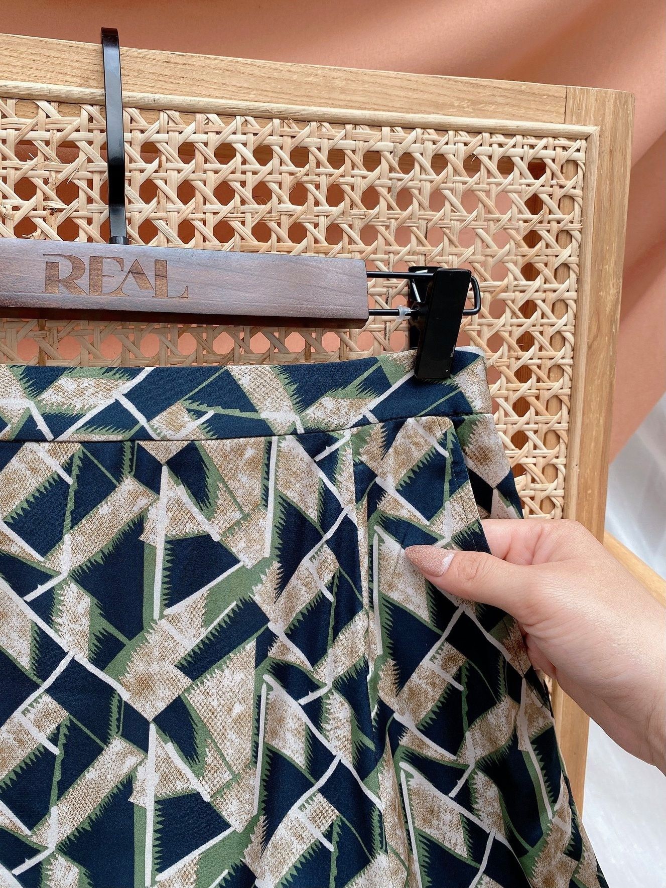 Váy 8 mảnh vệt xanh SALE